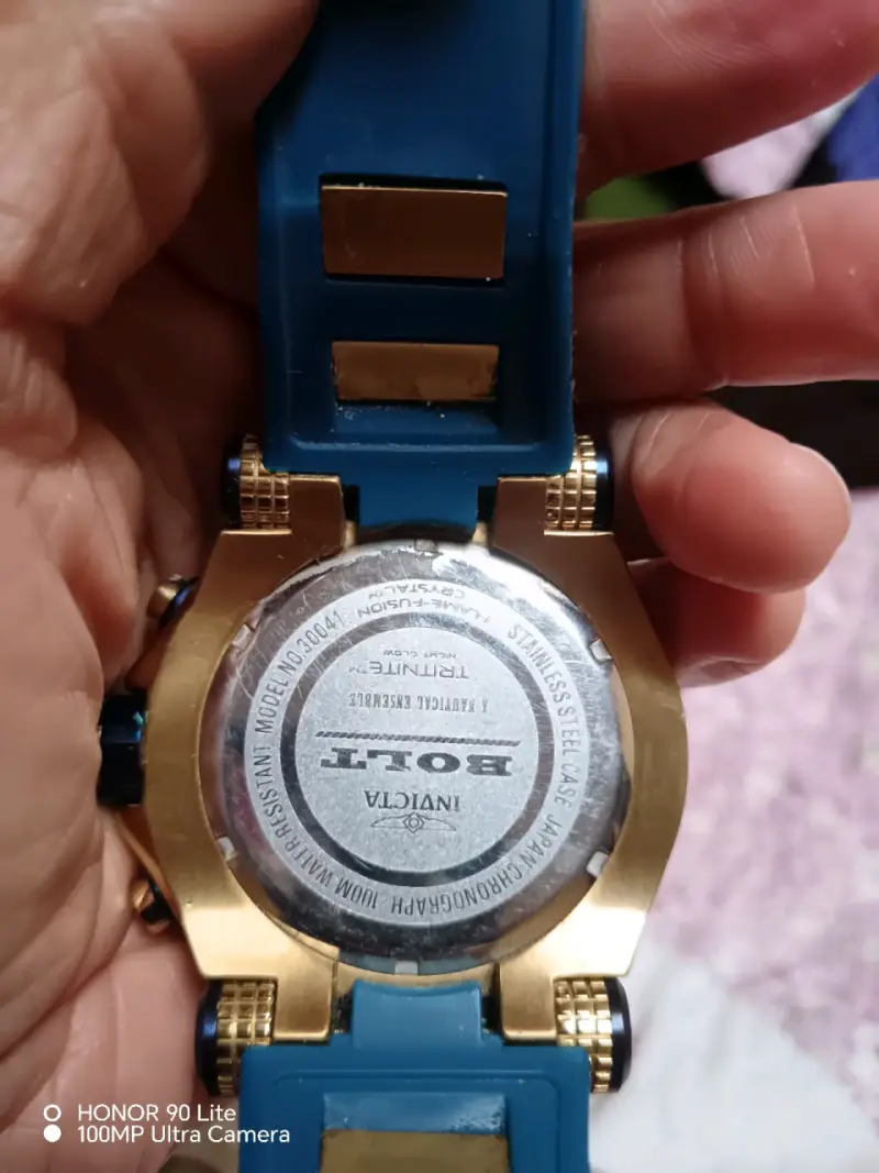 Reloj Invicta Pro Diver Azul y Dorado - 5