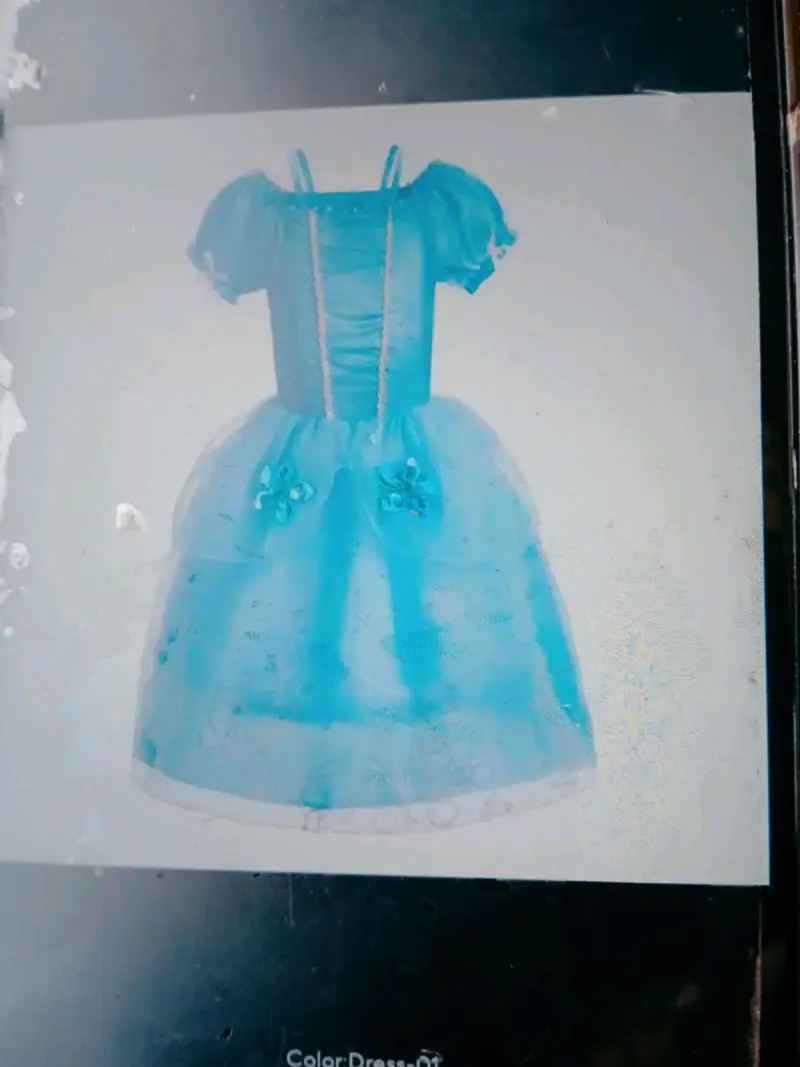 Disfraz de princesa azul para niña - 2