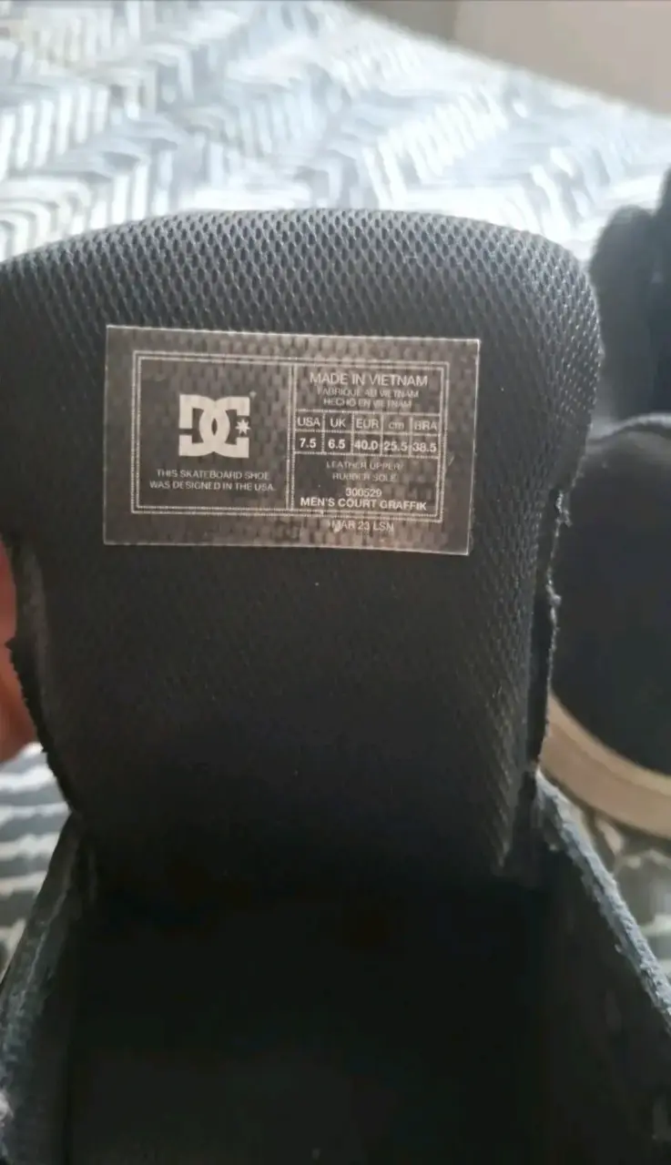 Zapatillas DC negras para hombre talla 40.5 - 4
