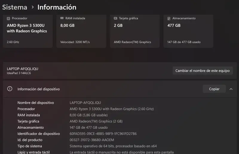 Laptop Lenovo IdeaPad 3 - 2