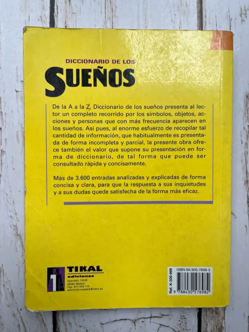 Diccionario de los Sueños Tikal con 3600 Palabras - 3
