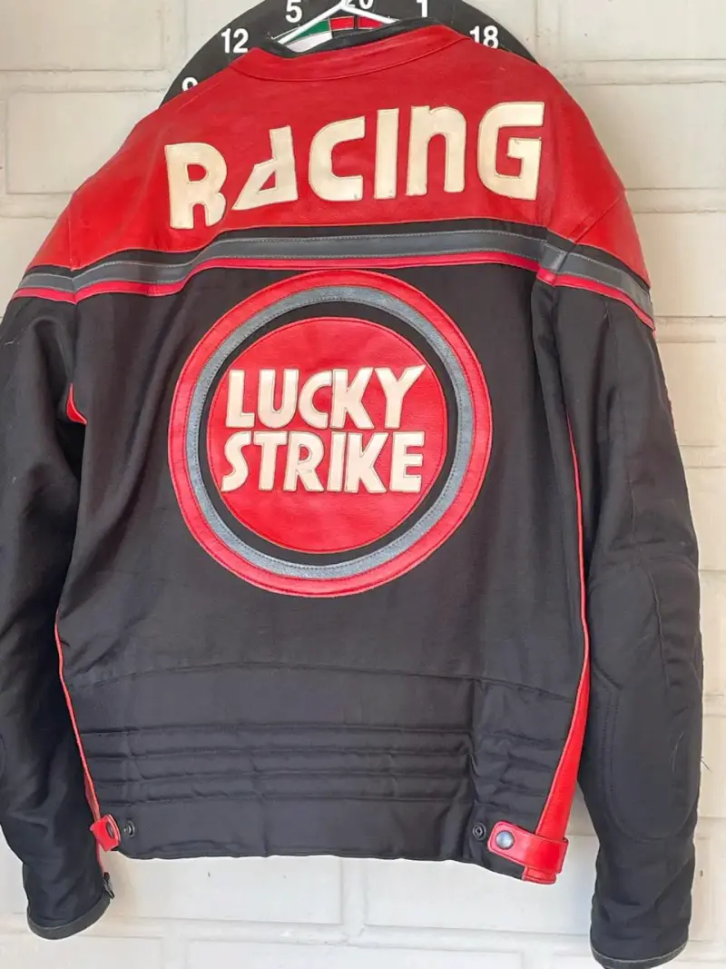 Chaqueta de moto Lucky Strike roja y negra - 2