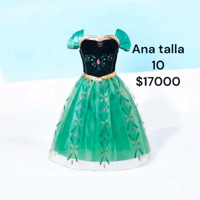 Vestido de Princesa Infantil Azul con Detalles de Nieve - miniatura 2
