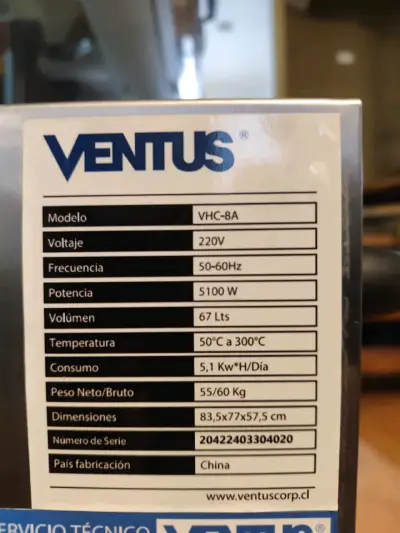 Horno de Convección Ventus VHC-8A 67L - miniatura 1