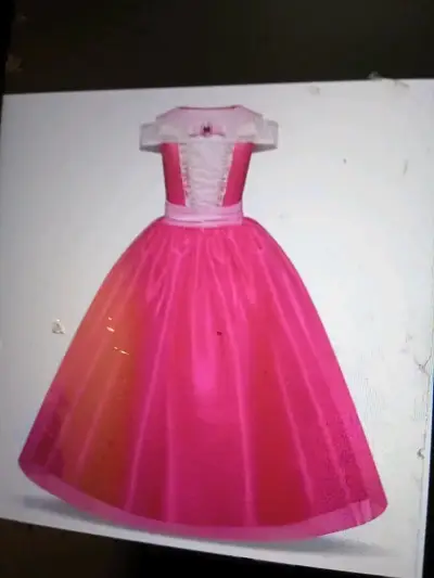 Disfraz de princesa para niña en color rosa - miniatura 1
