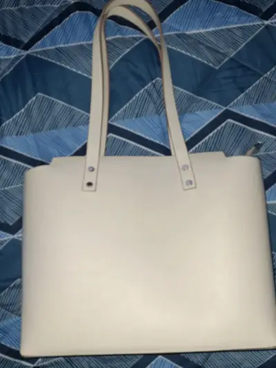 Bolso de Cuero Beige Prüne Shopper Menorca - miniatura 1
