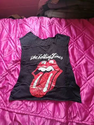 Polera sin mangas The Rolling Stones negra - miniatura 1