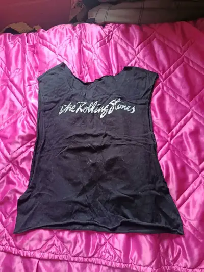 Polera sin mangas The Rolling Stones negra - miniatura 2