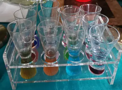 Set de Vasos de Shot con Soporte Acrílico - miniatura 1