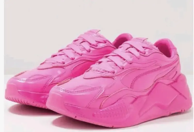 Zapatillas deportivas rosas con forro peludo - 3