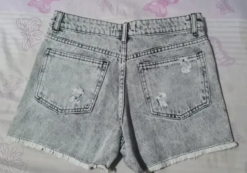 Shorts de mezclilla desgastados Foster - 2