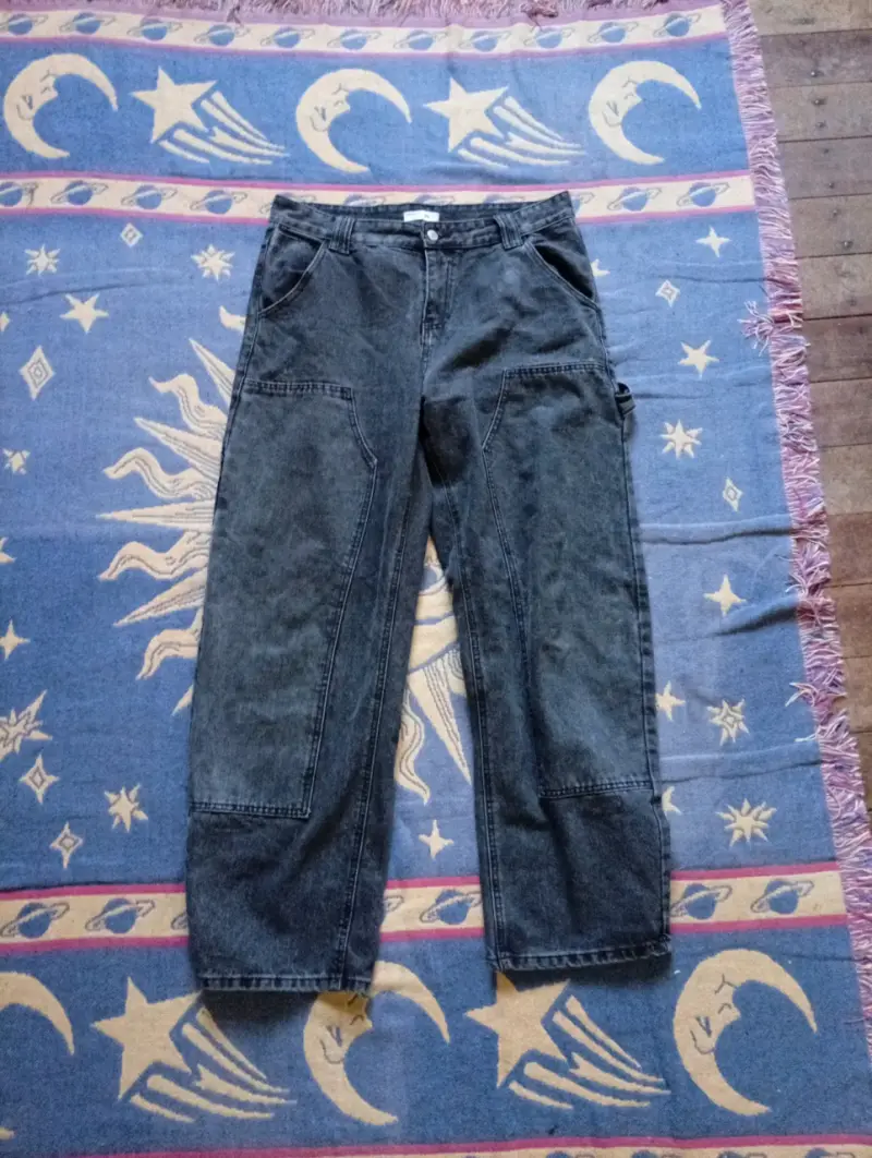 Pantalones de mezclilla anchos