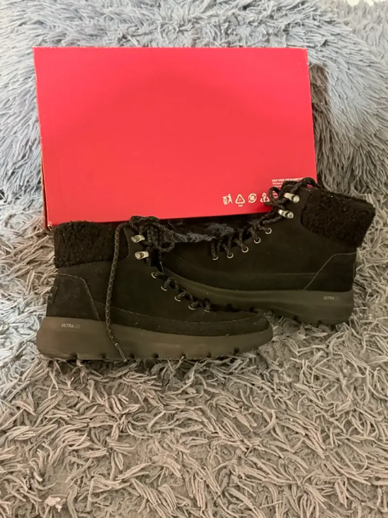 Botas negras de invierno con forro térmico - 1
