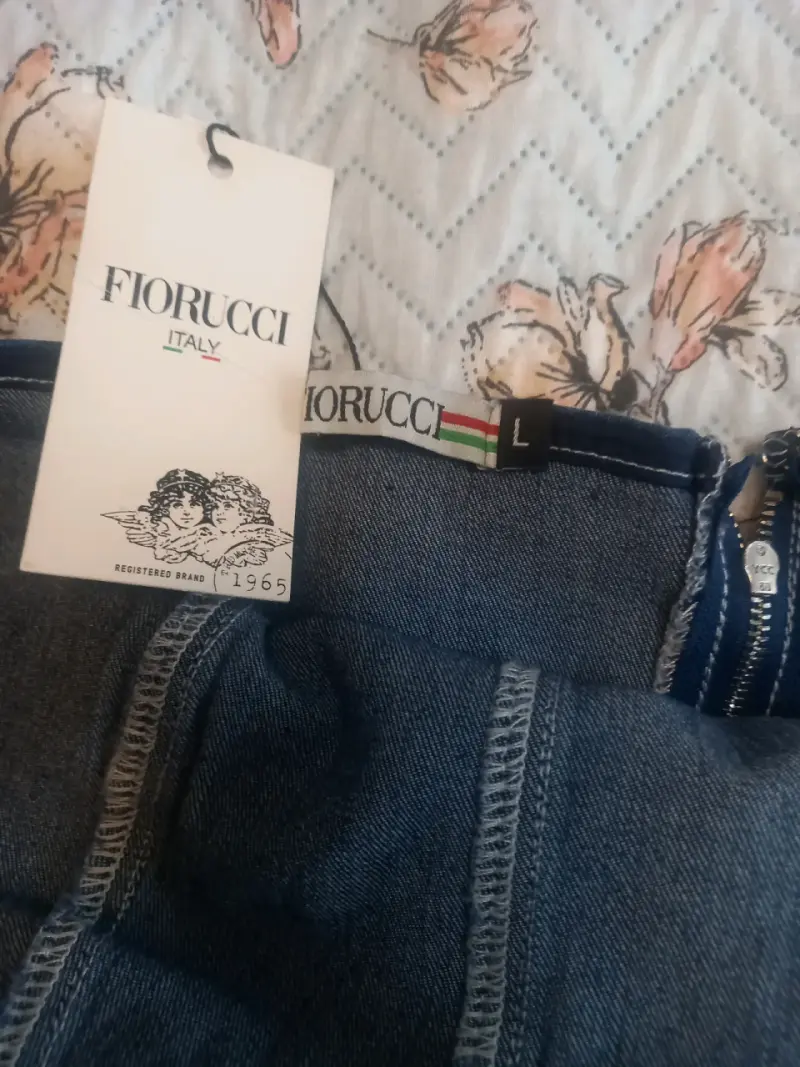 Top de mezclilla Fiorucci azul talla L - 1