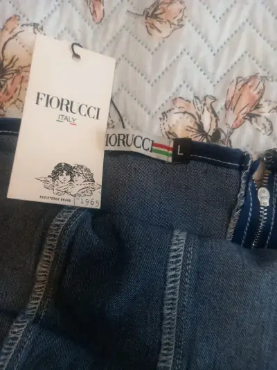 Top de mezclilla Fiorucci azul talla L - miniatura 1