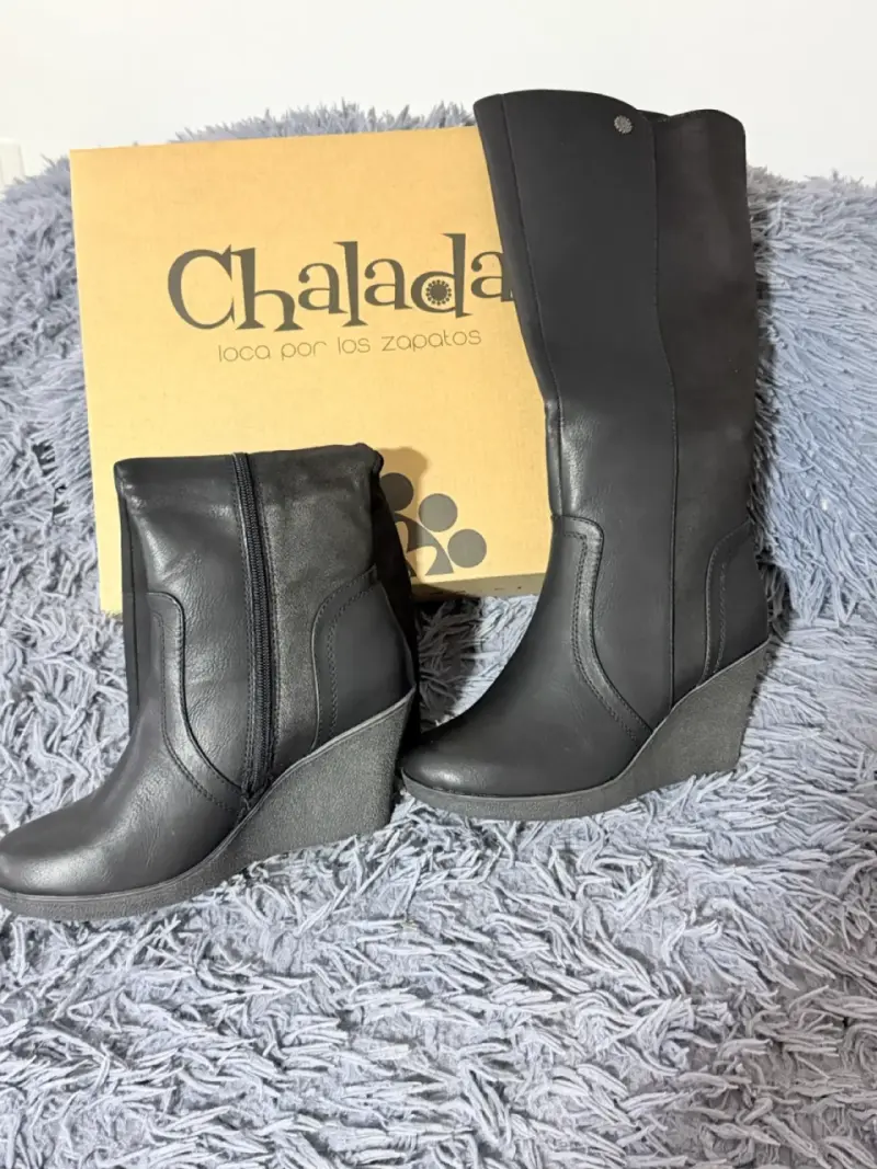 Botas negras con plataforma Chalad 37 - 1