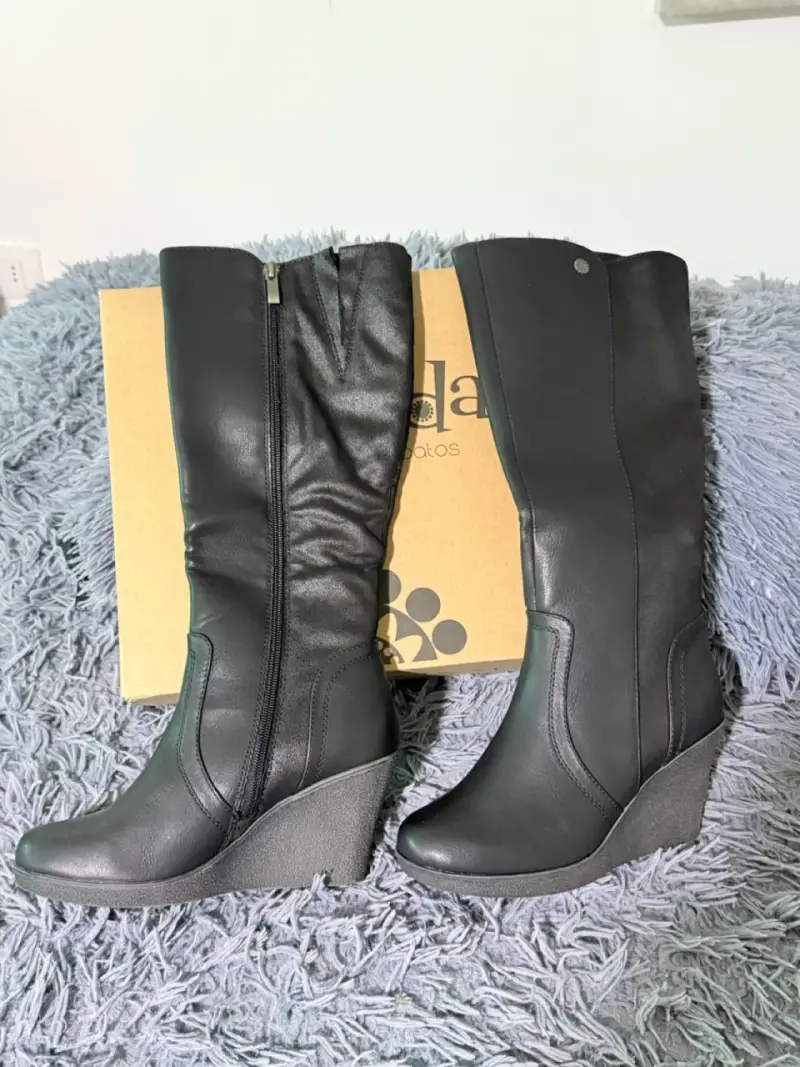 Botas negras con plataforma Chalad 37 - 2