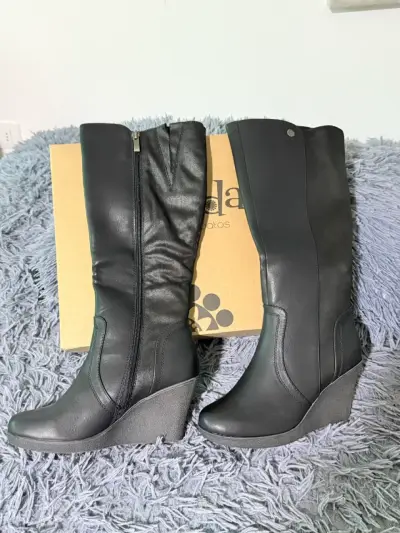 Botas negras con plataforma Chalad 37 - miniatura 2