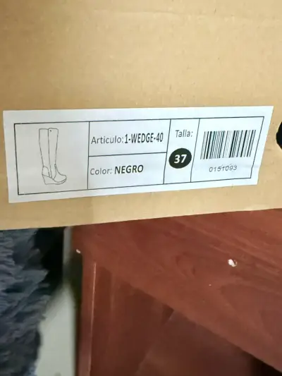 Botas negras con plataforma Chalad 37 - miniatura 3
