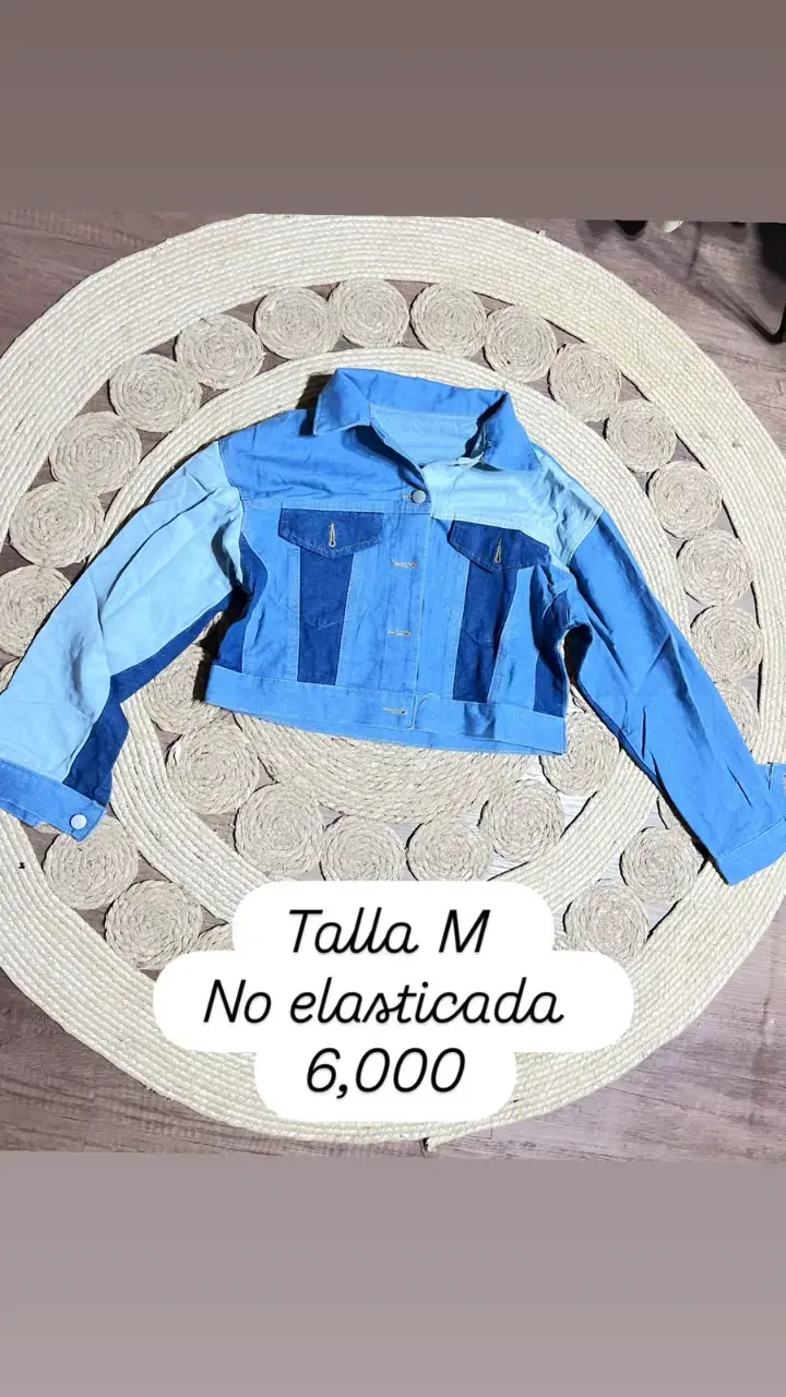 Chaqueta de mezclilla azul talla M