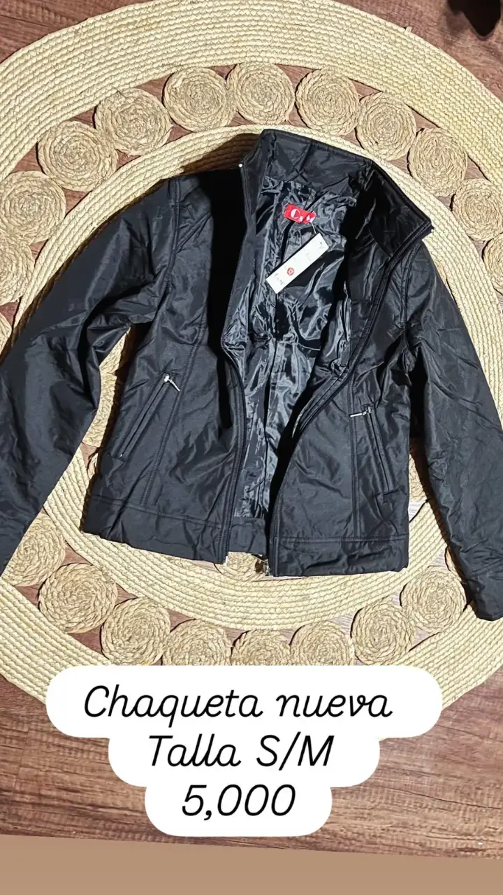 Chaqueta negra nueva talla S/M