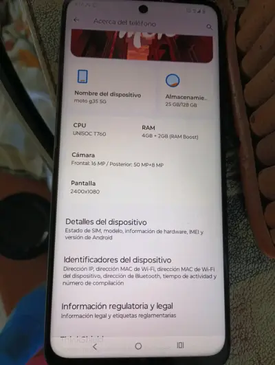 Smartphone Motorola Moto G35 64GB Negro - miniatura 4