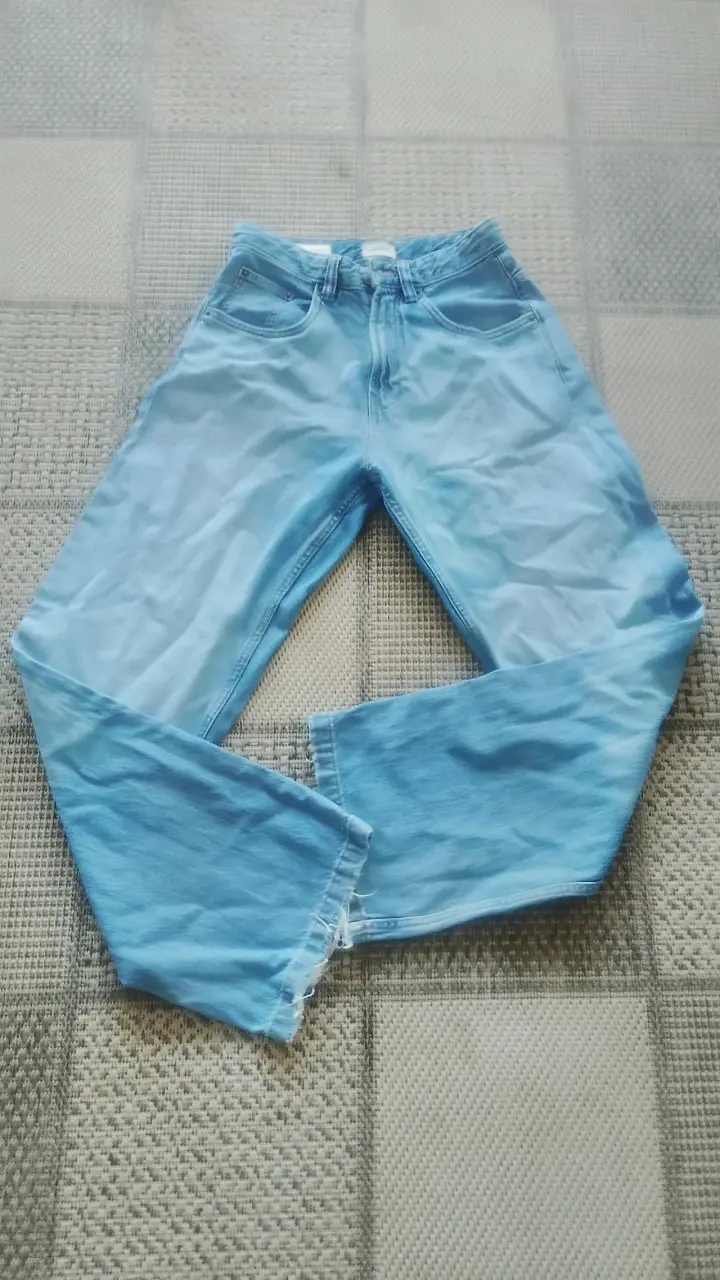 Jeans celestes para mujer Zara talla 34 - 1