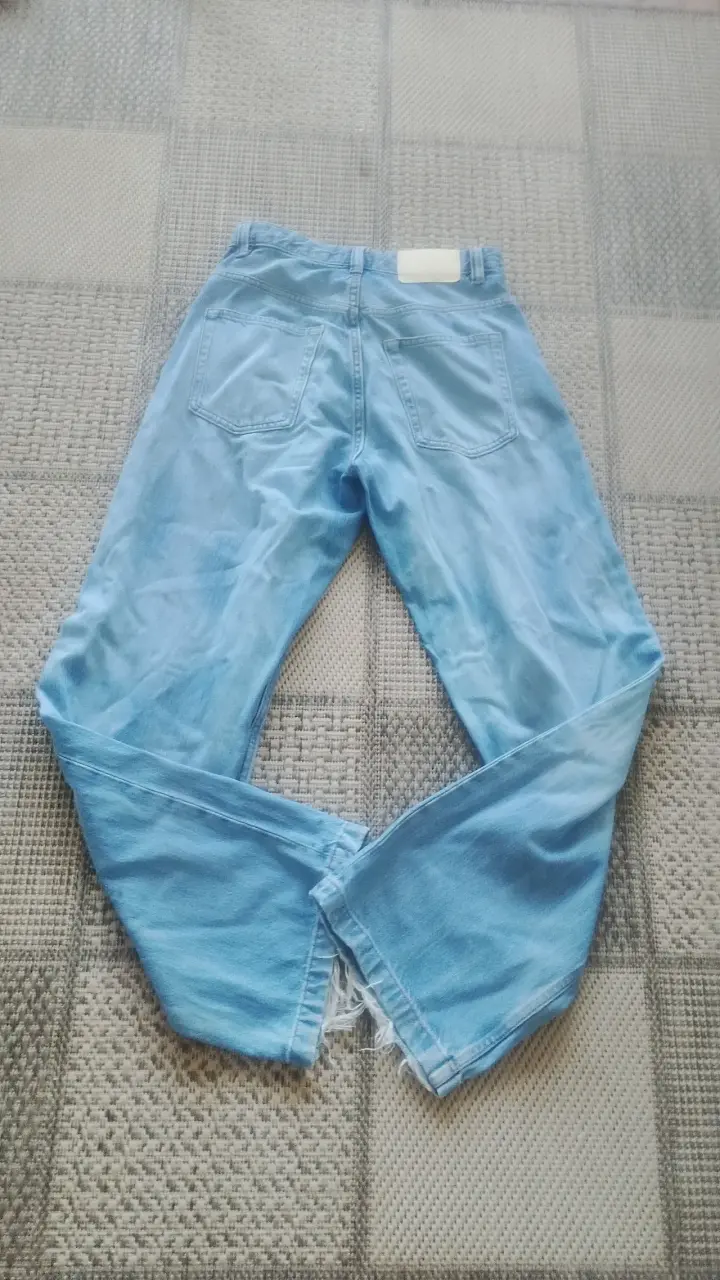 Jeans celestes para mujer Zara talla 34 - 2