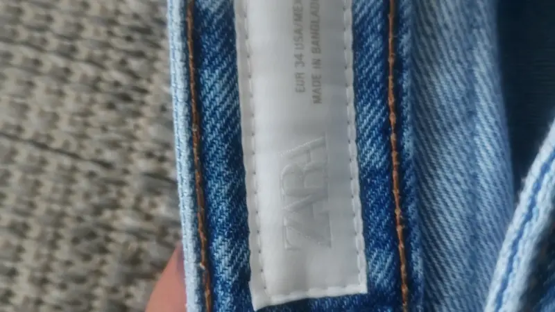 Jeans celestes para mujer Zara talla 34 - 3