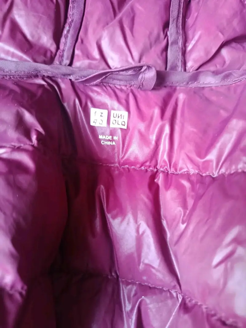 Chaqueta acolchada morada para mujer - 2