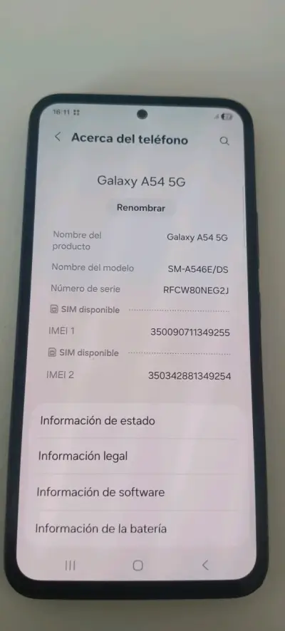 Smartphone Samsung Galaxy A54 5G - miniatura 2