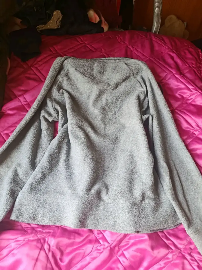 Poleron polar gris talla L - 2