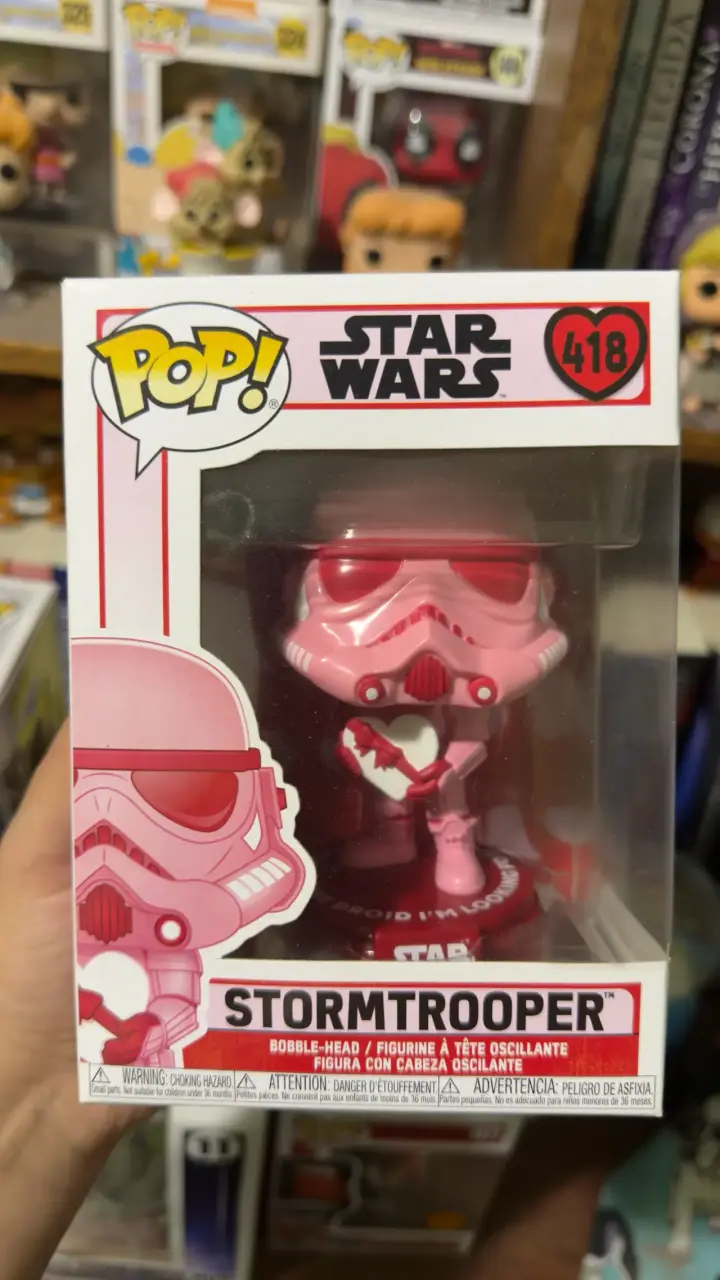 Figura Funko Pop Star Wars Stormtrooper Rosa - 1