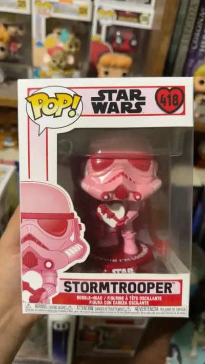 Figura Funko Pop Star Wars Stormtrooper Rosa - miniatura 1