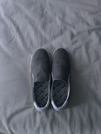 Zapatillas casuales grises Tommy Hilfiger - miniatura 1