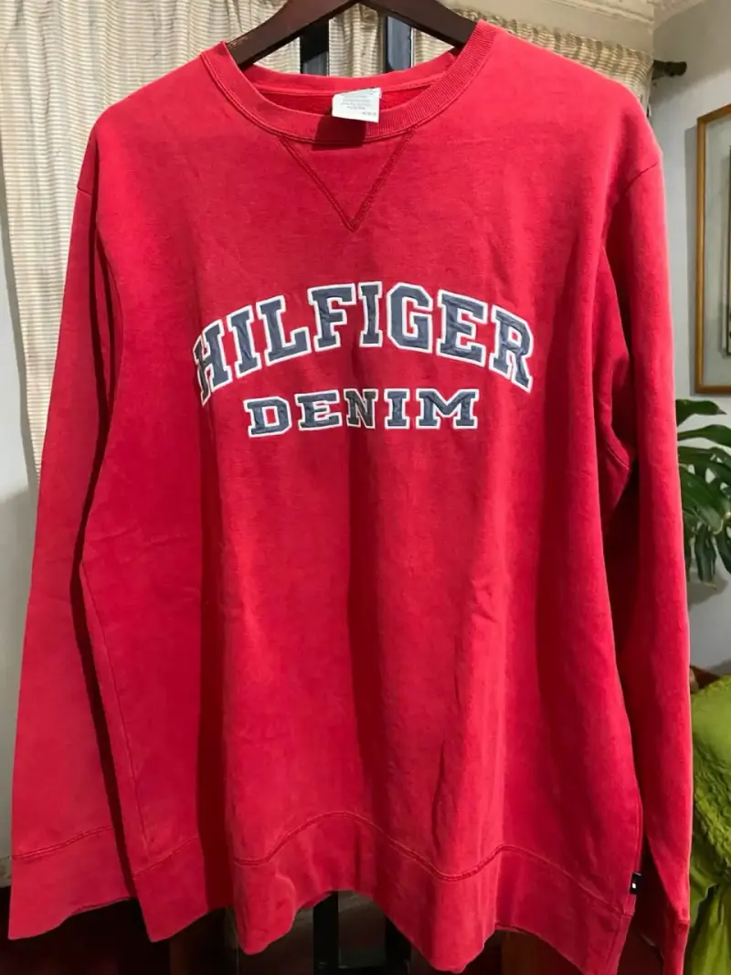Polerón rojo Hilfiger Denim para hombre