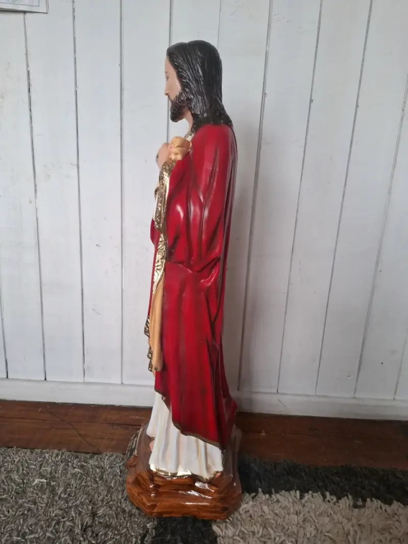 Estatua de Sagrado Corazón de Jesús en resina - 3