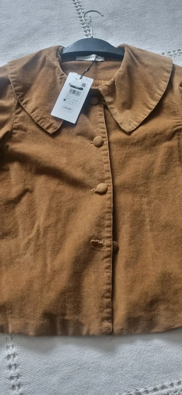 Chaqueta de pana marrón Basement para mujer - 1