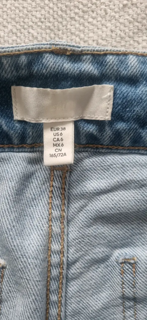 Jeans de mezclilla azul claro talla 38 - 4