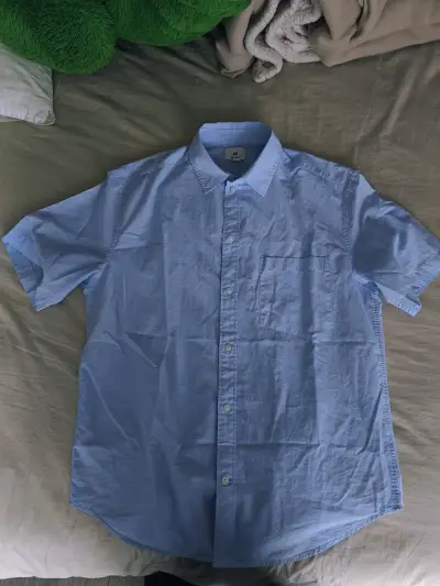 Camisa Celeste H&M Regular Fit - miniatura 1