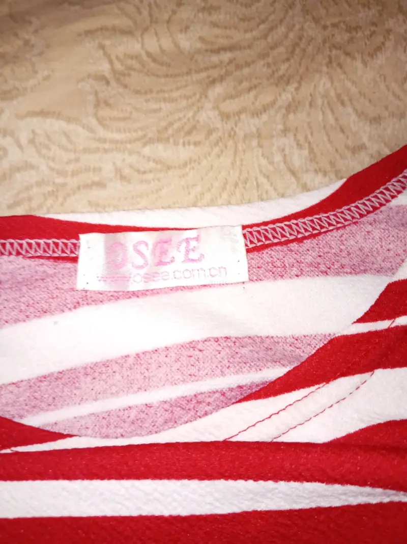 Vestido a rayas rojo y blanco - 3