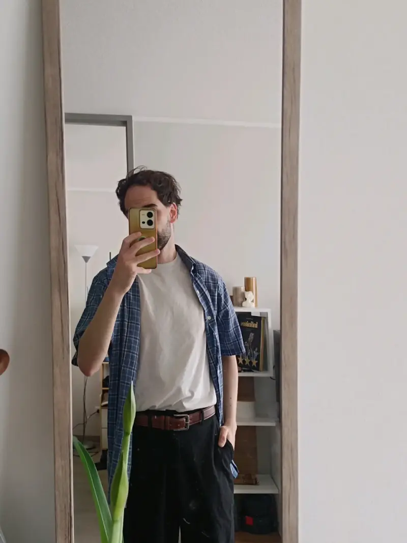 Camisa a cuadros Potros - 1