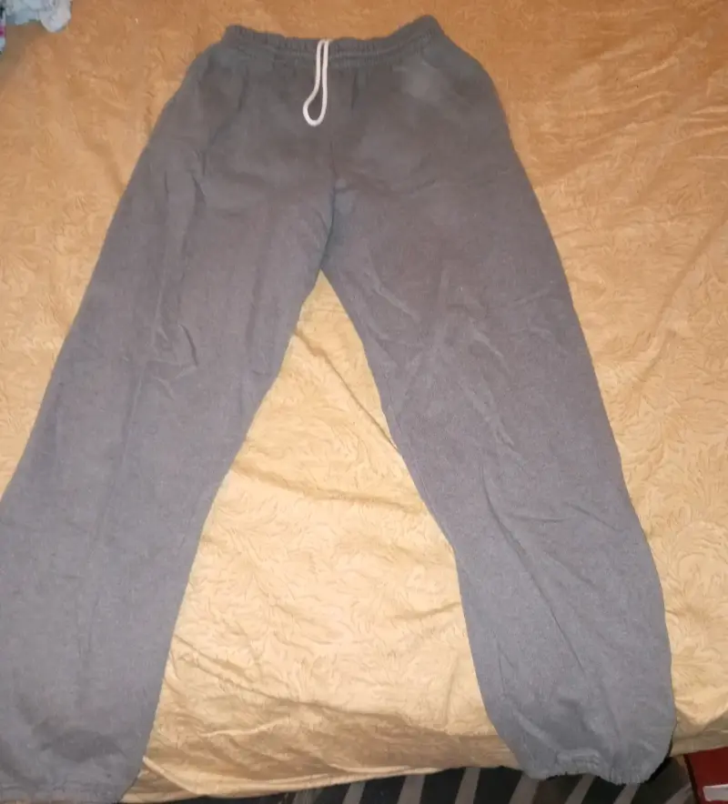 Pantalones de algodón gris unisex - 3