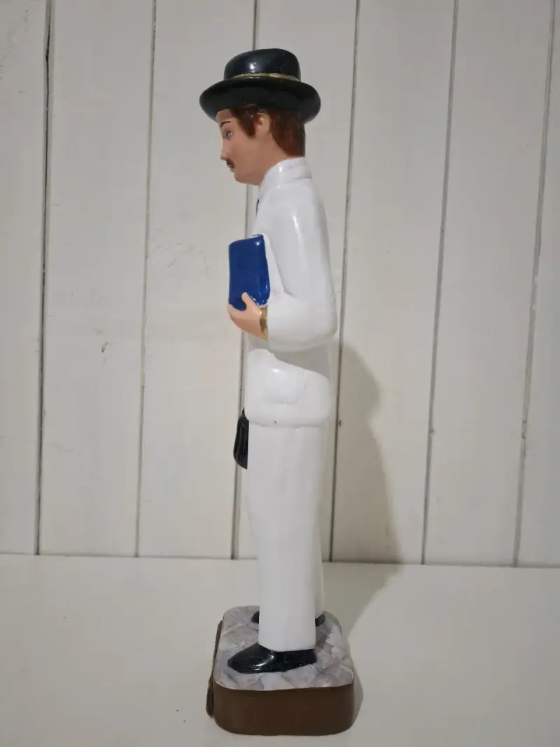 Figura de San Gregorio Hernandez blanco 35 cm - 4