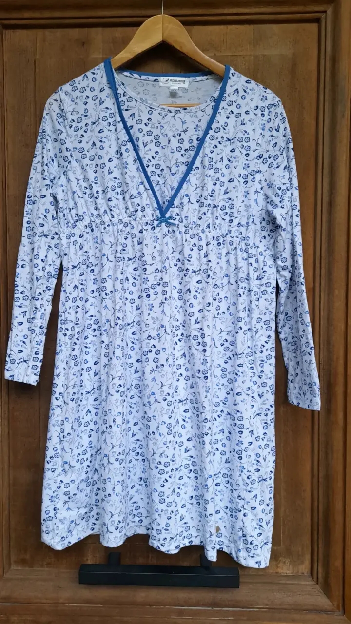 Camisa Maternal y lactancia Floral Azul - 2