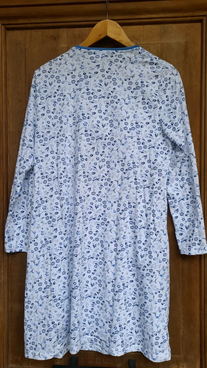 Camisa Maternal y lactancia Floral Azul - 4