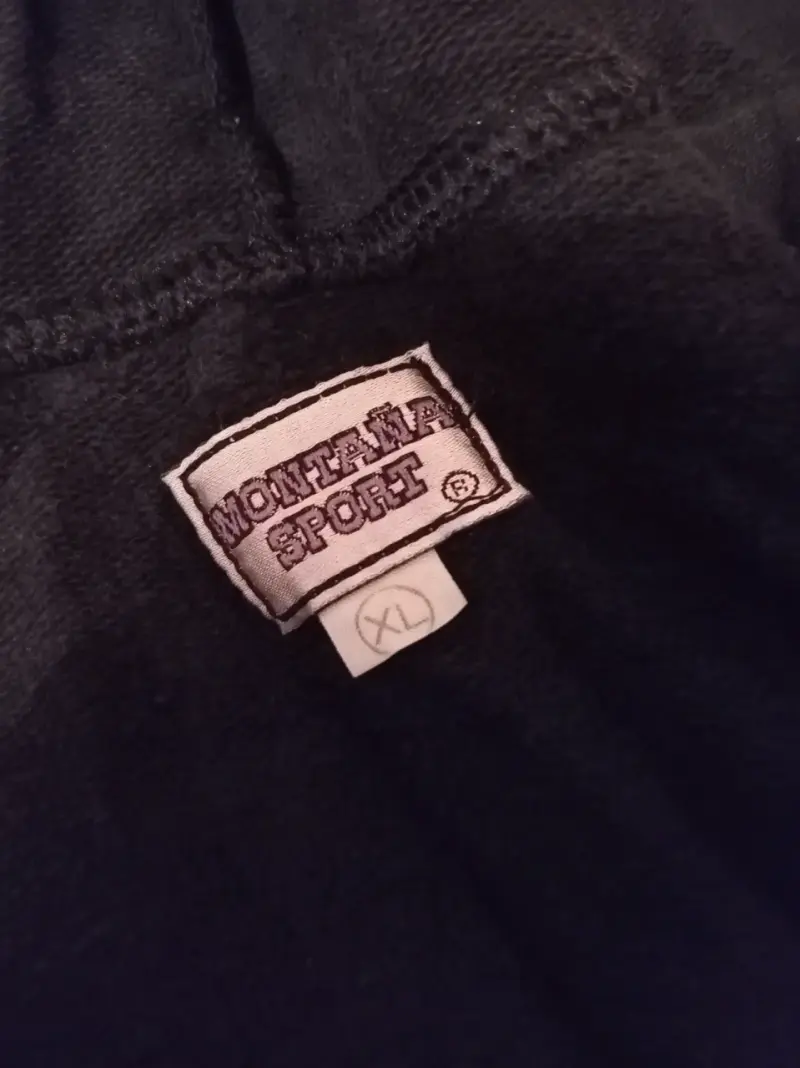 Polerón con capucha negro Montana Sport talla XL - 3