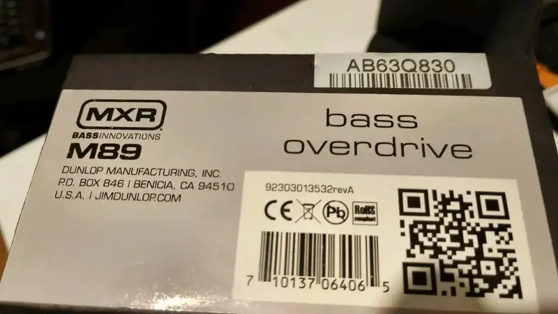 Pedal de Efectos MXR Bass Overdrive - 3