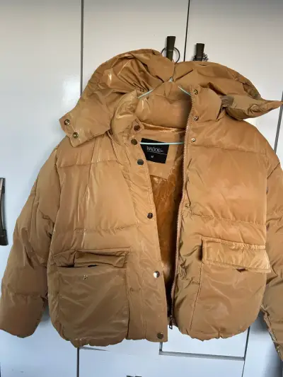 Chaqueta acolchada marrón con capucha Wados - miniatura 1