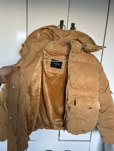 Chaqueta acolchada marrón con capucha Wados - miniatura 2